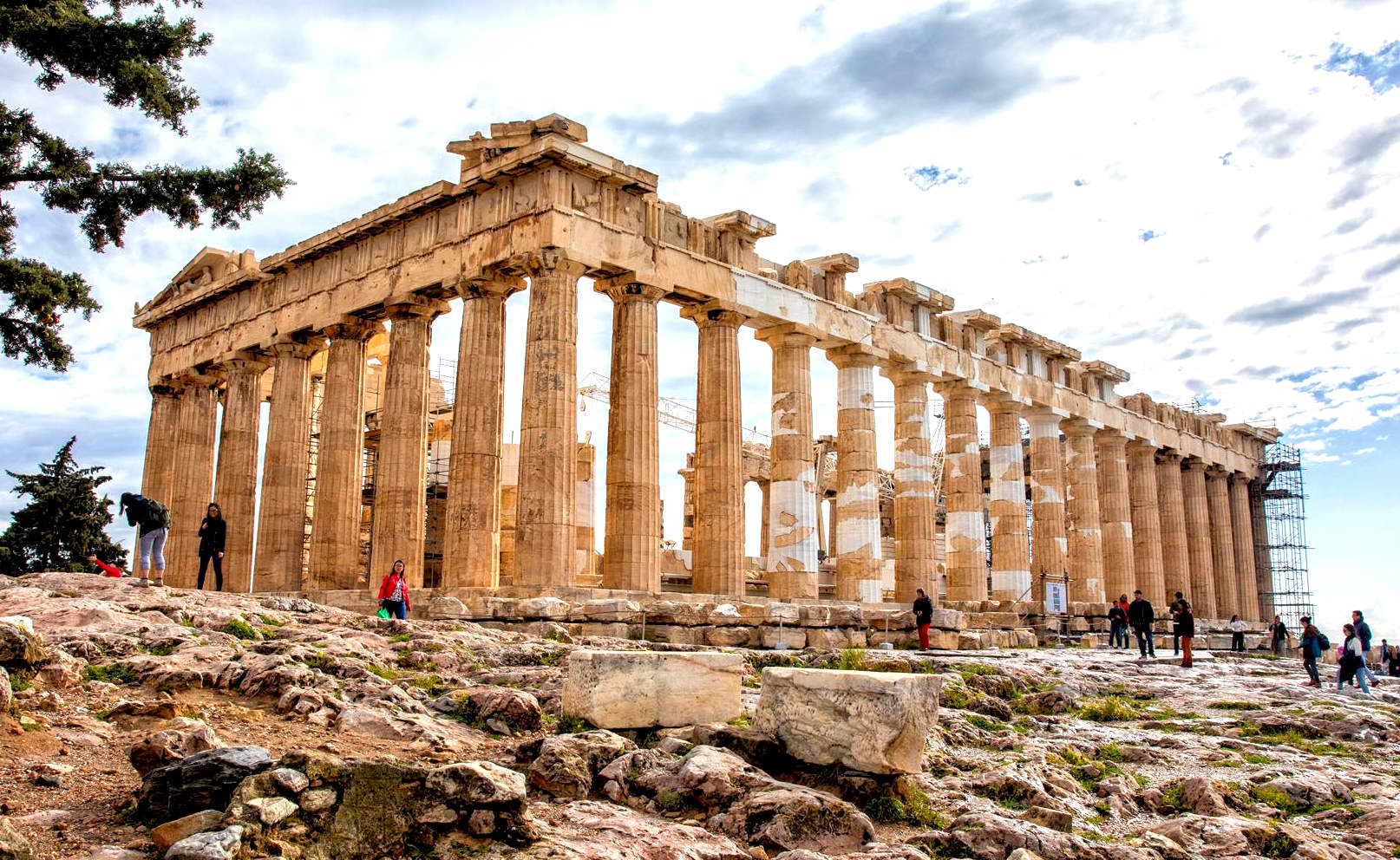 Acropolis, Parthenon rear of temple