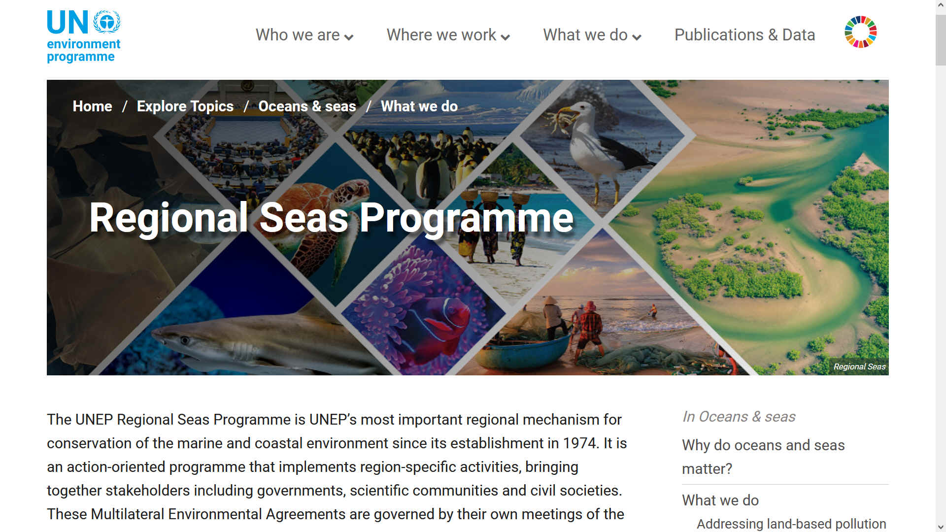 Unted Nations Regional Seas Enviroment Programme