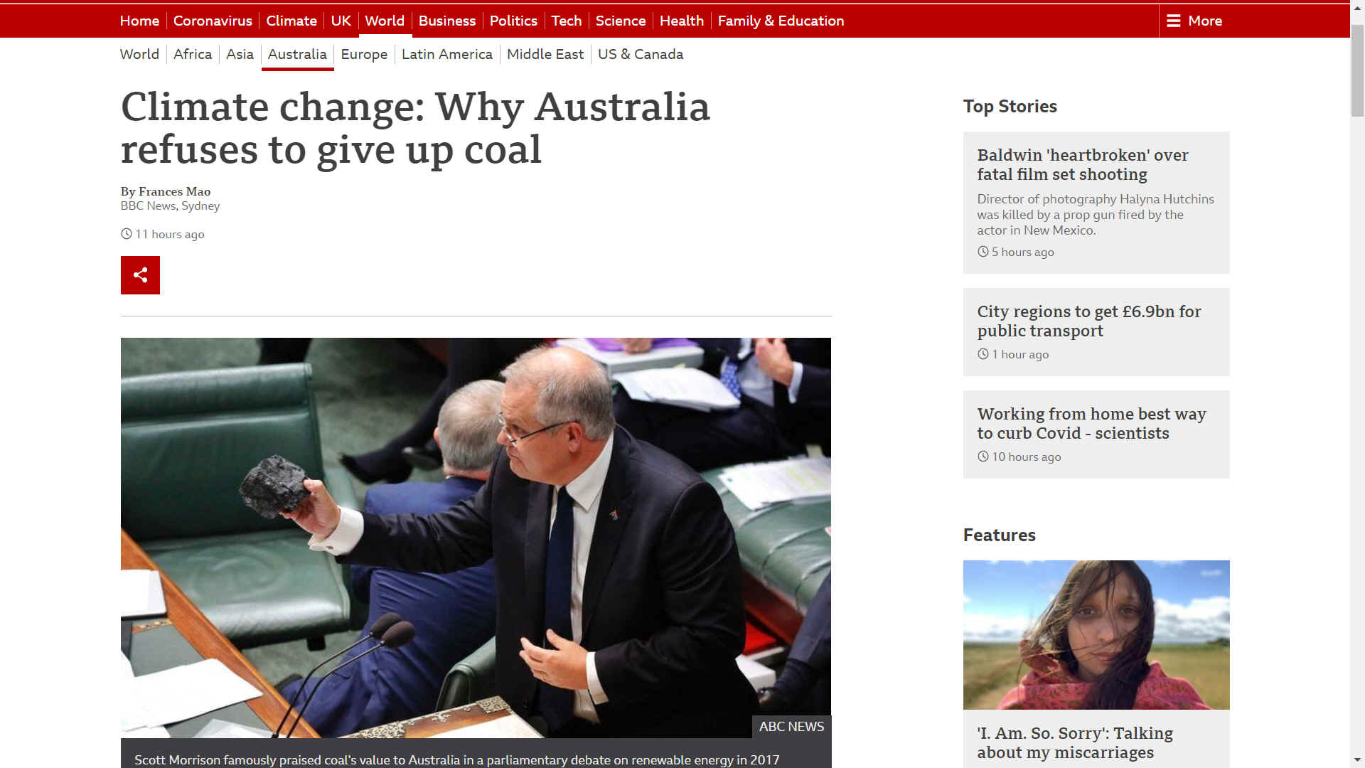 Climate Nazi, Scott Morrison, Australian coal experts should be banned
