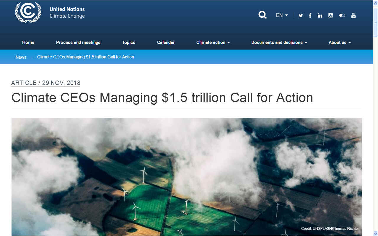 $Trillion dollar call for action against climate change by CEOs